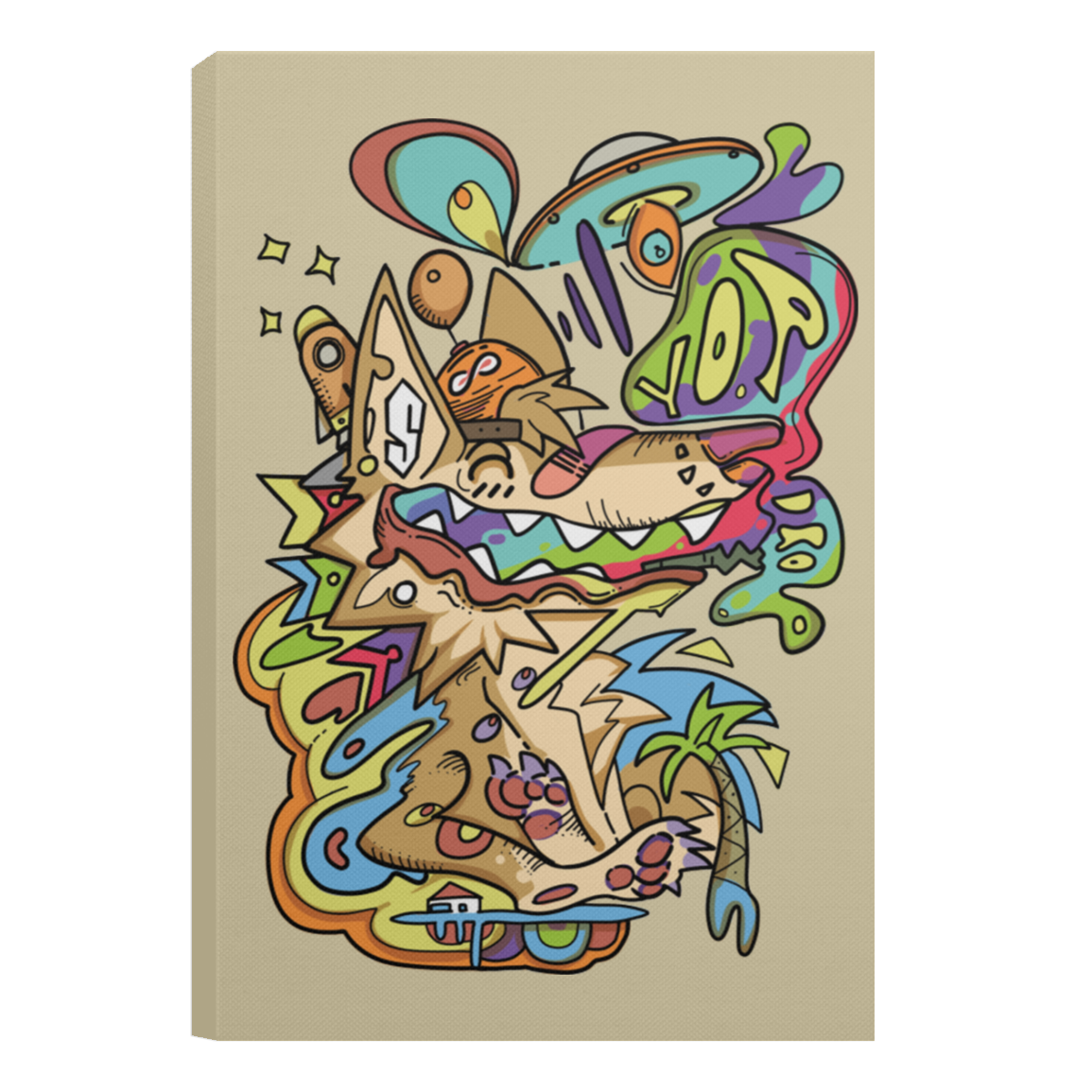 Skate Yote Canvas Print