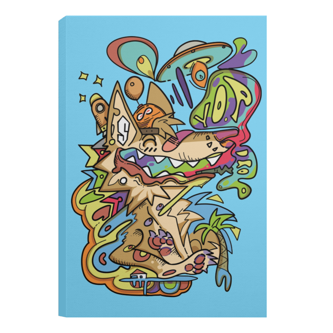 Skate Yote Canvas Print